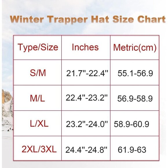 ⭐Unisex Black PU Black Leather Trapper Hat with Faux Fur Lining Warm Aviator Hat - Picture 7 of 7